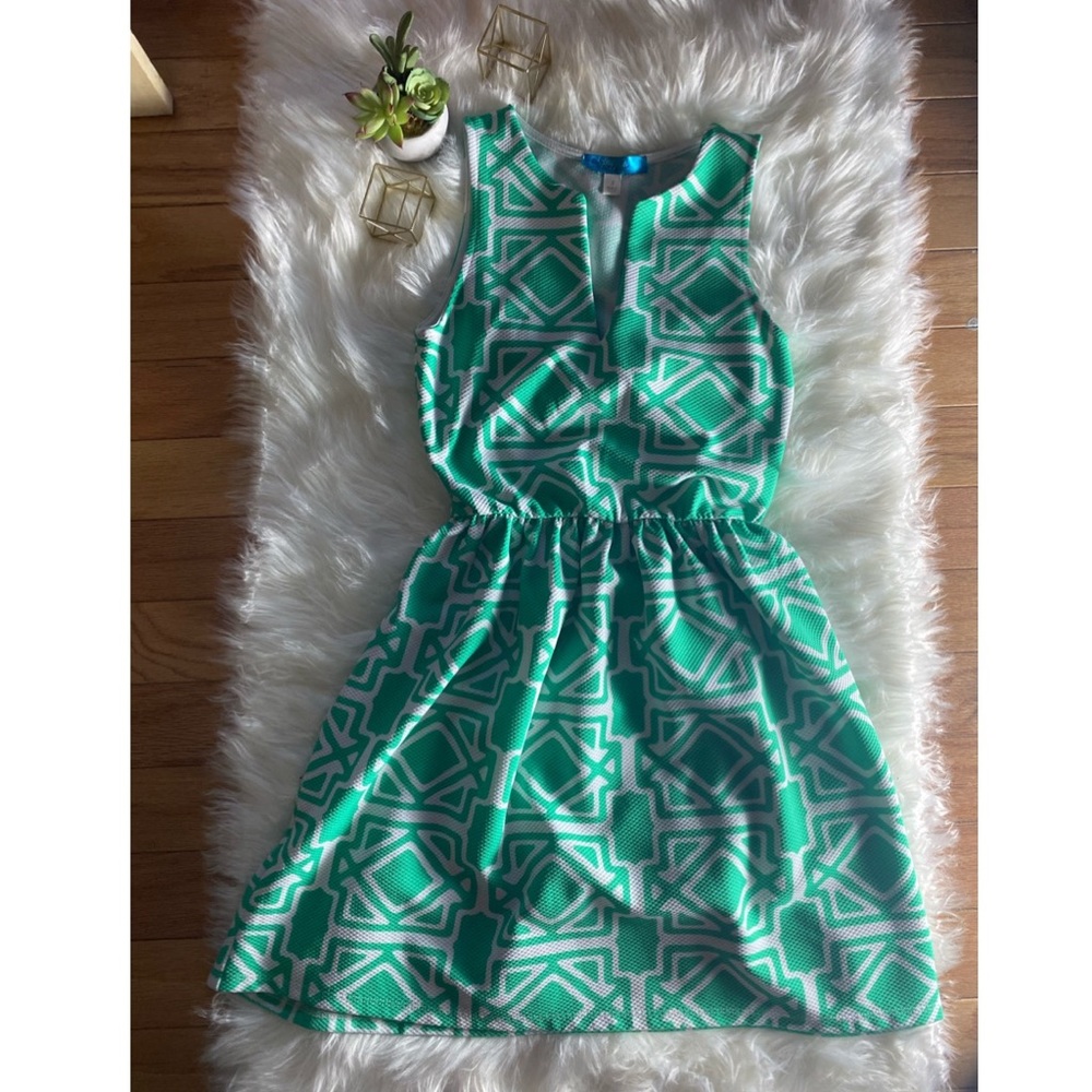 Green Pattern Dress